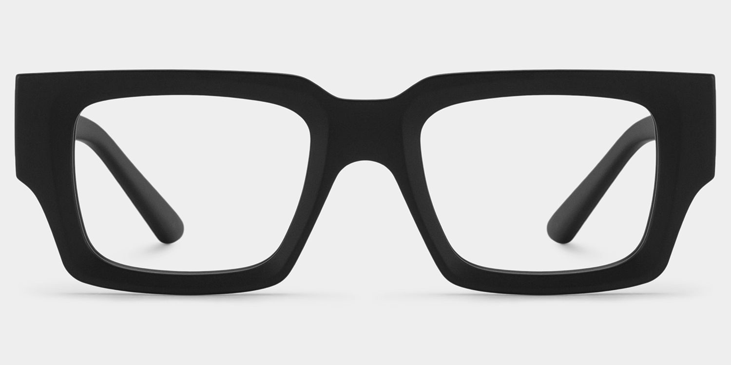 Black TR90 Rectangle Eyeglasses- Garza0