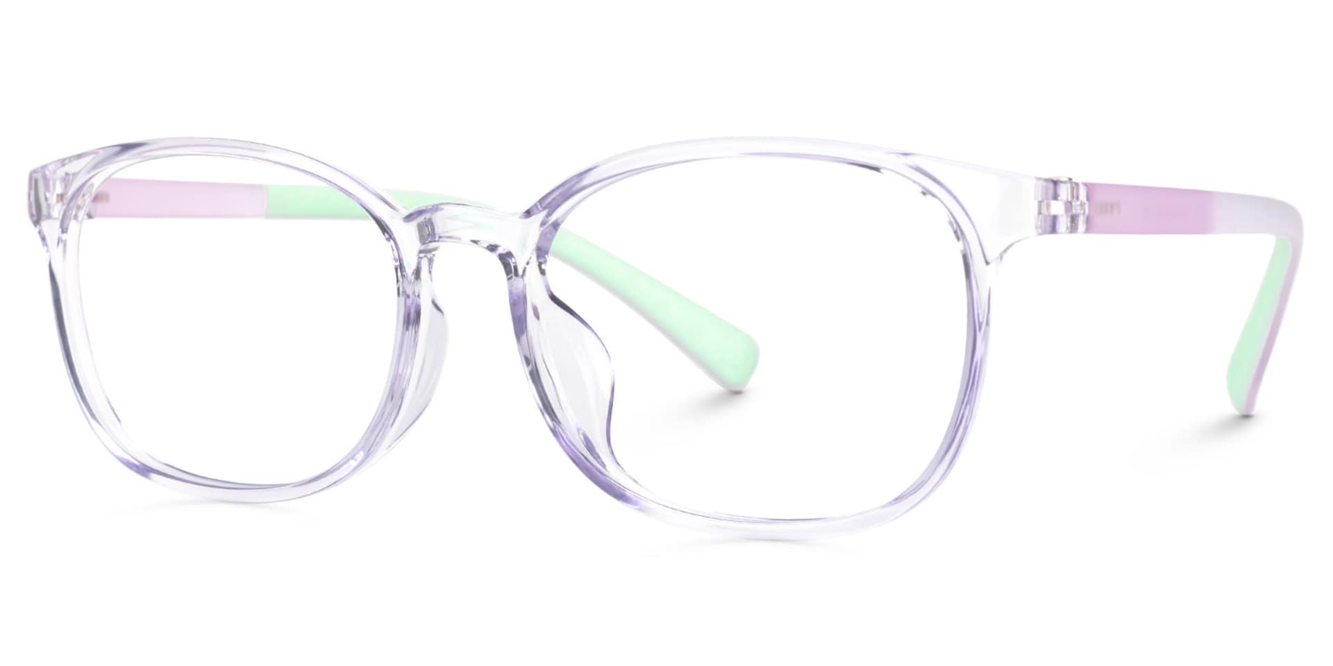 Kids Oval  Purple Amaker Frame Glasses | Zeelool2