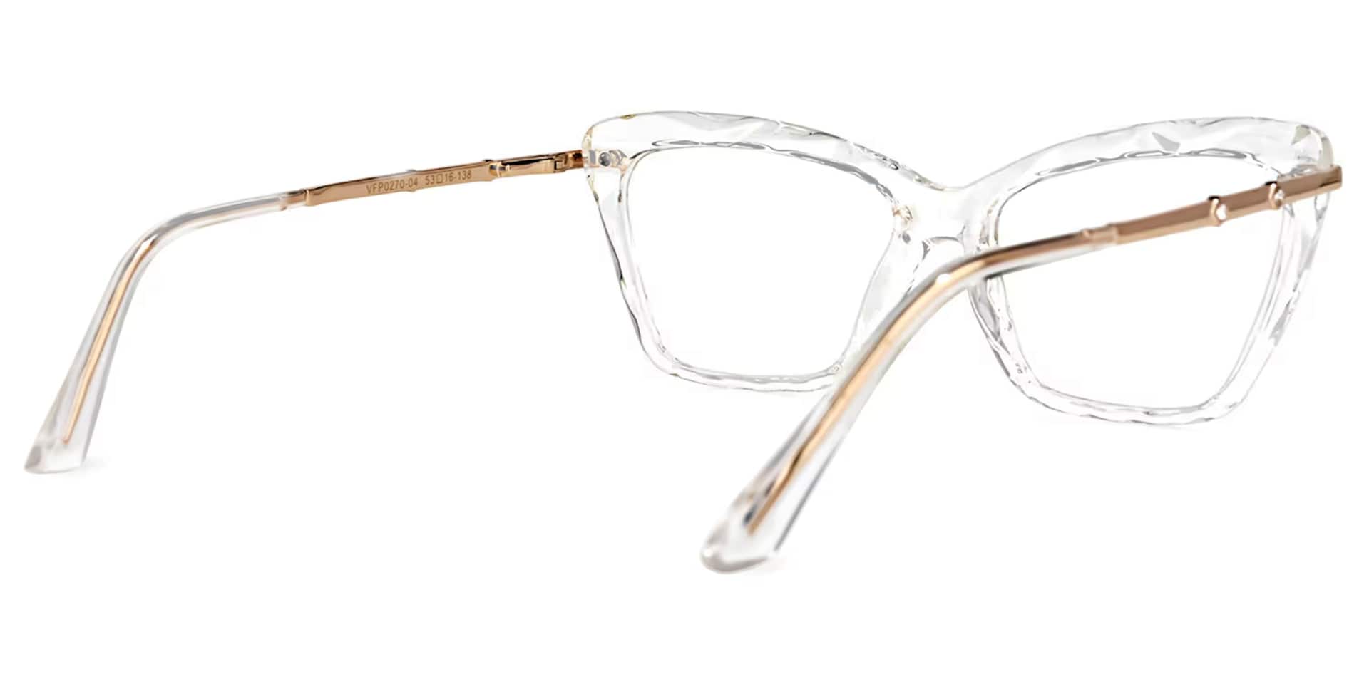 Juliet Crystal Cateye Frame Glasses | Zeelool3