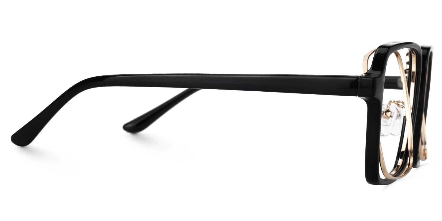 Nellie Aviator Black-Gold Eyeglasses & Frame Glasses4