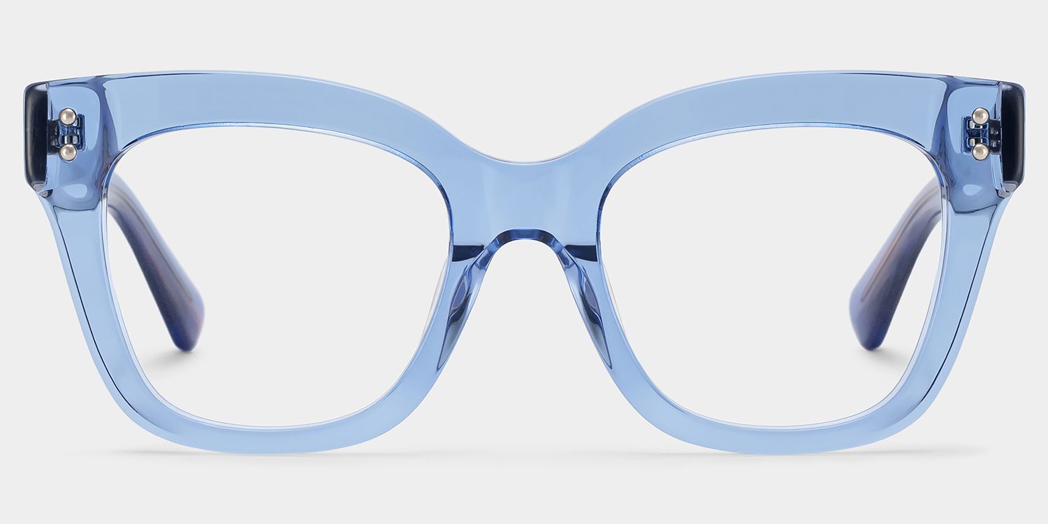 Affordable Blue Stella Butterfly Eyeglass Frames | ZEELOOL0