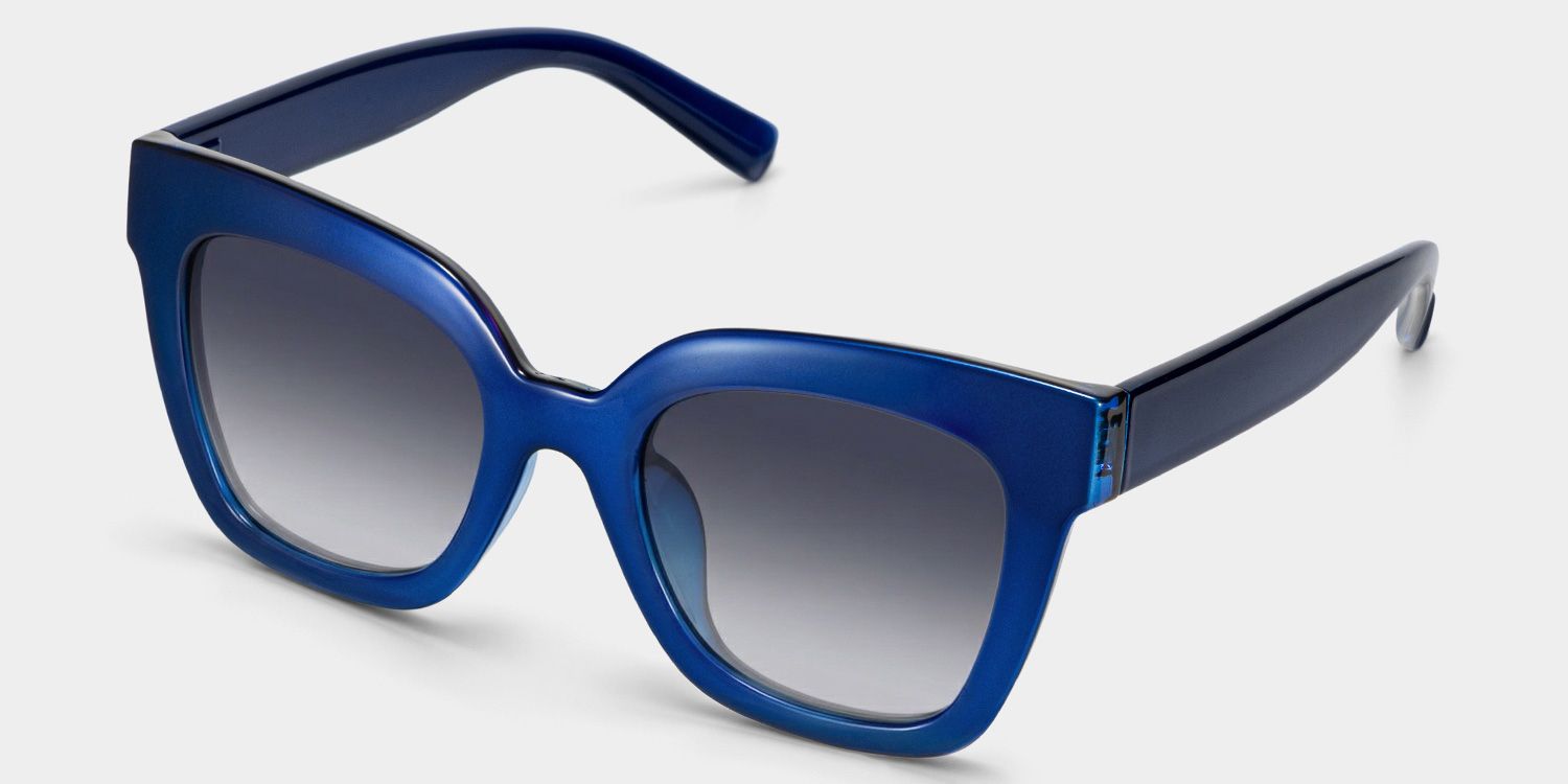 Malcolm Square Blue Frame Sunglasses Online Sale | ZEELOOL2
