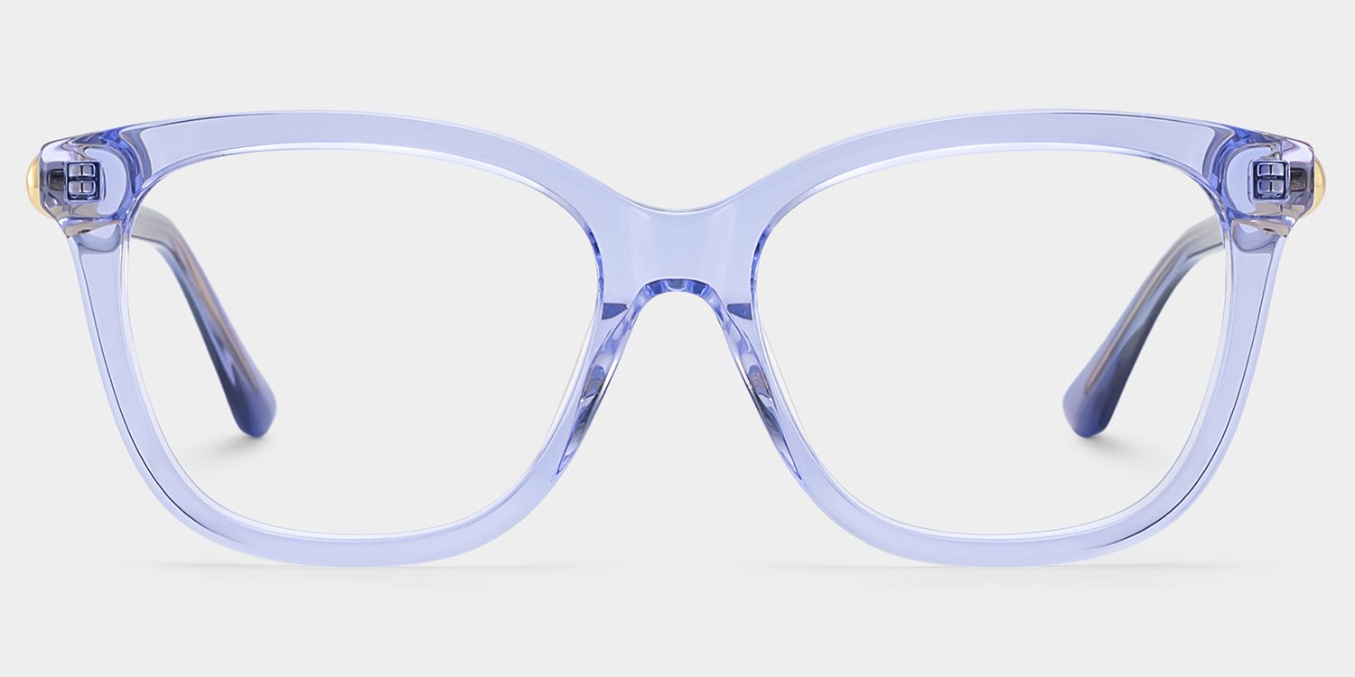 Isabella Clear Blue Square Eyeglass Frames for Sale | ZEE...0