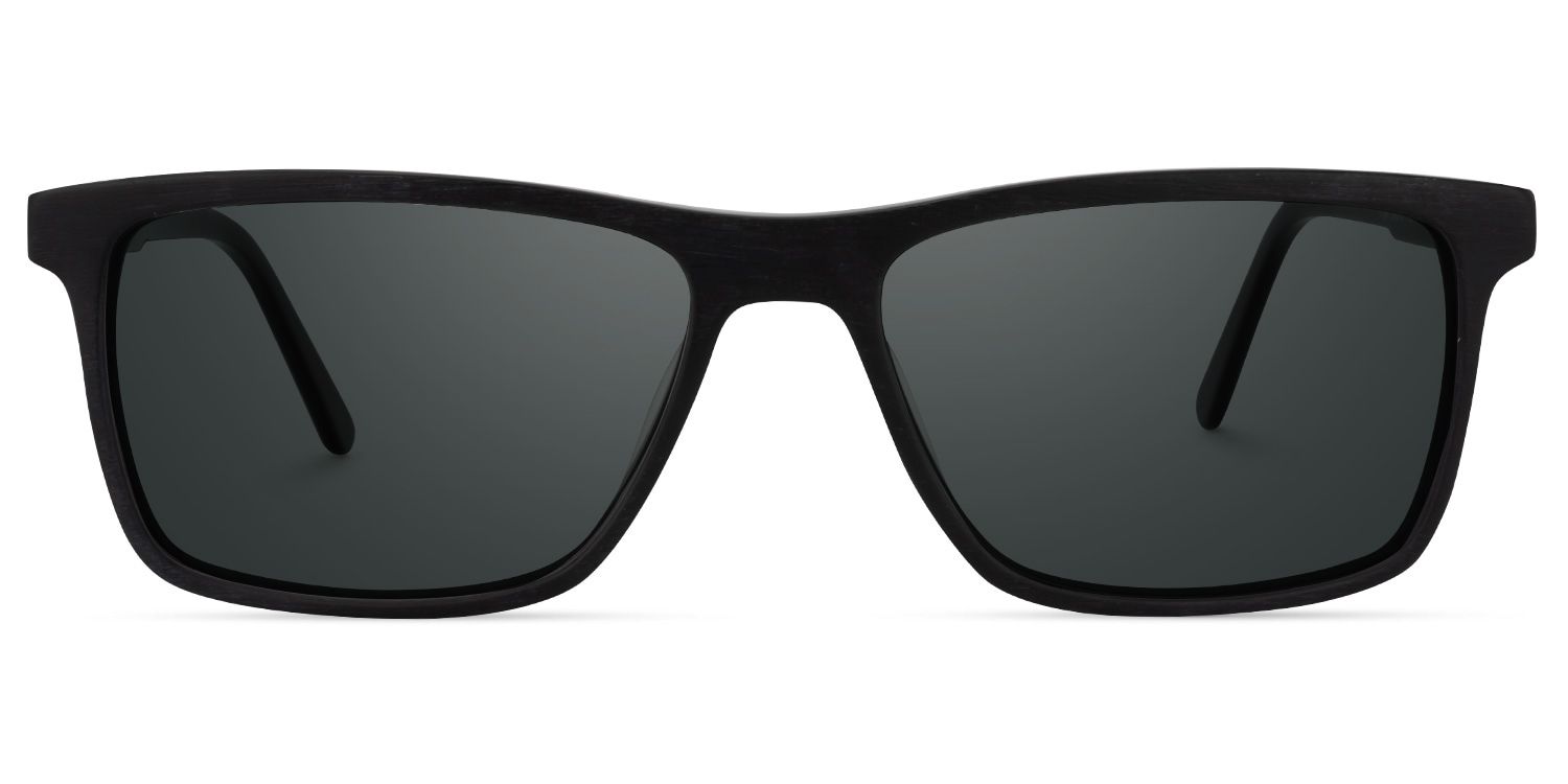Daniel Rectangle Black Sunglasses | Zeelool Glasses0