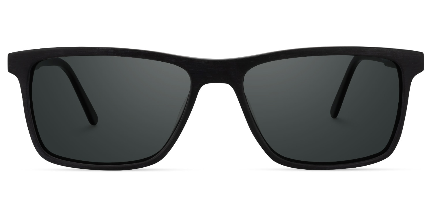 Daniel Rectangle Black Sunglasses | Zeelool Glasses0