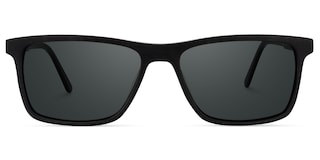 Daniel Rectangle Black Glasses0