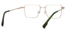 Shareef Square Light Gold Glasses3