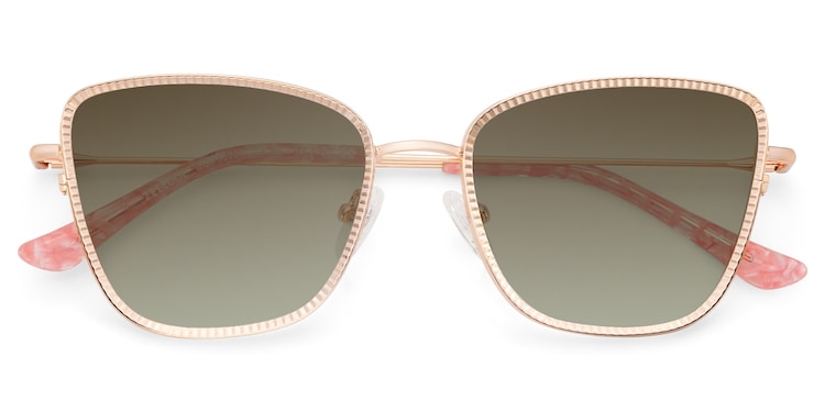 Solimar Square Rose Gold Sunglasses