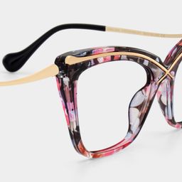 Winston Butterfly Floral Glasses4