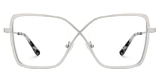 Racquel Square Silver Glasses0
