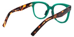 Harrell Square Dark-Green Glasses6