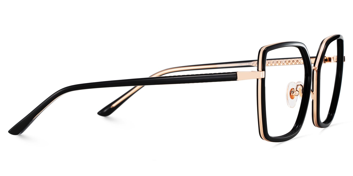 Black Square Frame Glasses - Jill on Sale | Zeelool