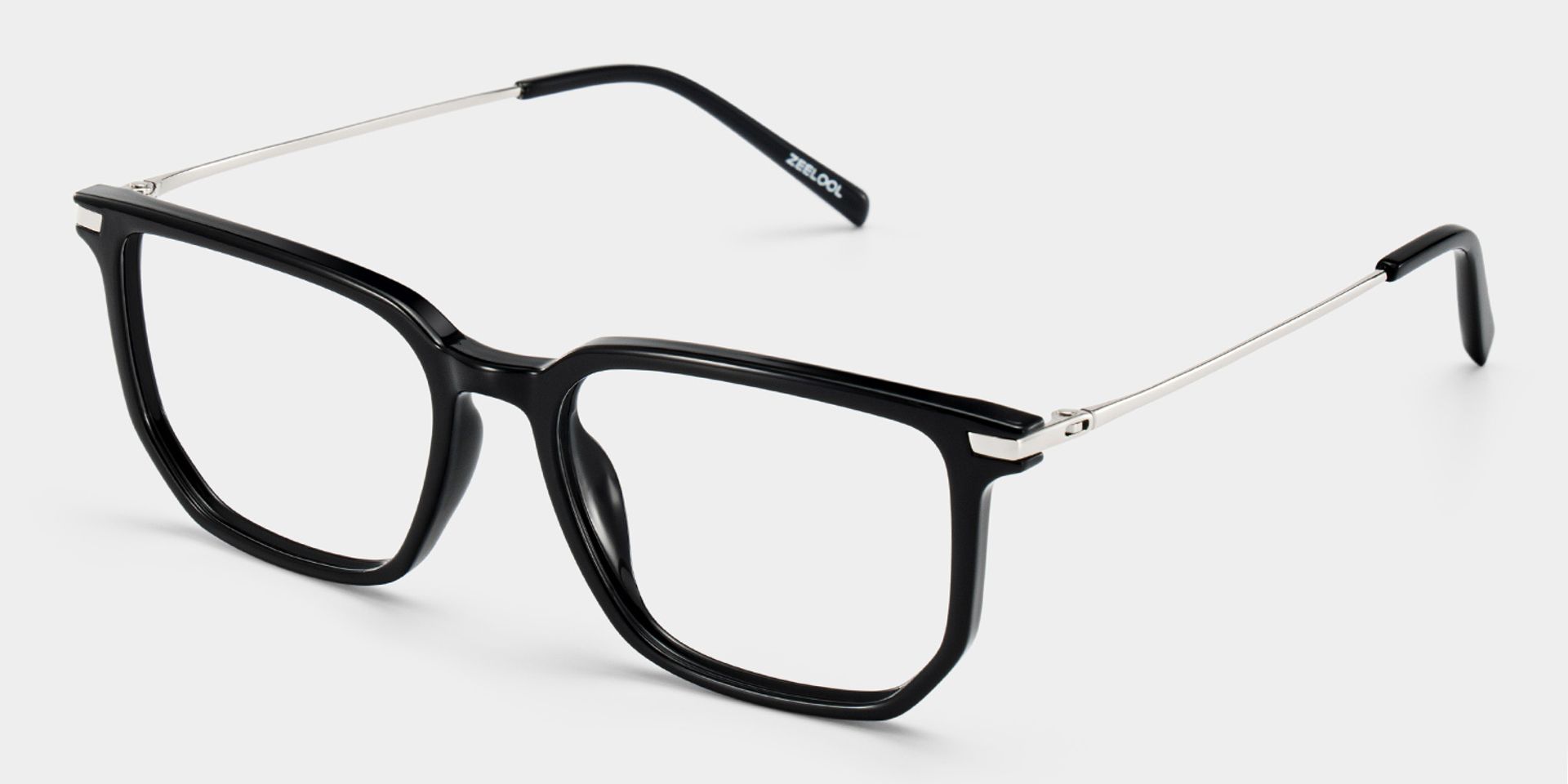 Michelle Black Rectangular Glasses for Men and Guys | ZEELOOL2