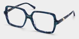 Elena Blue Tortoise Square Glasses2
