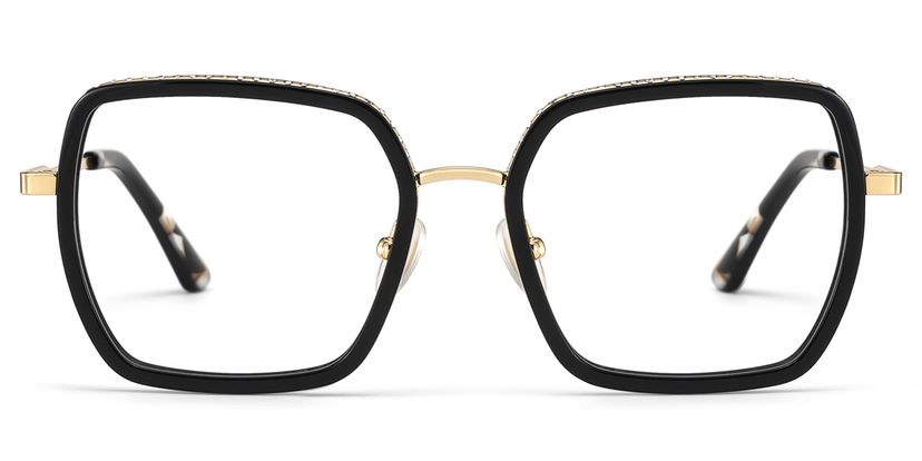 Fiona Square Black Glasses