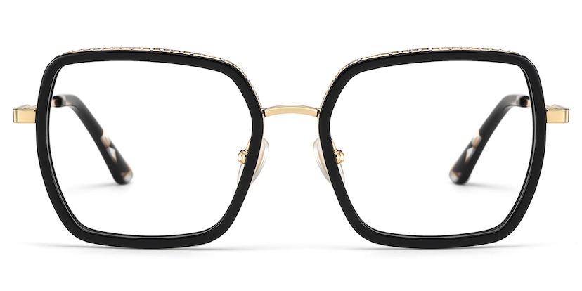 Fiona Square Black Glasses