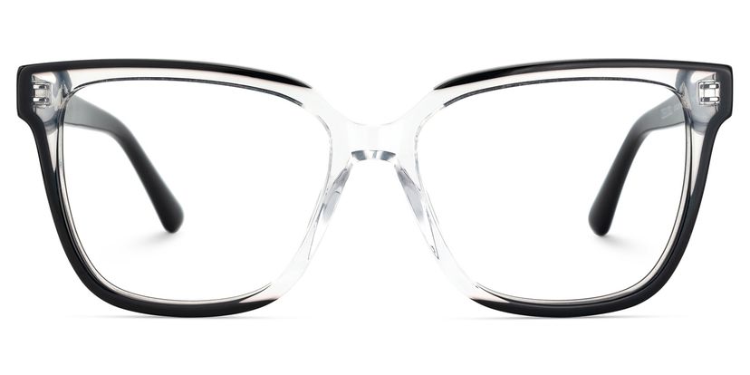 Benguie Square Black Clear Glasses