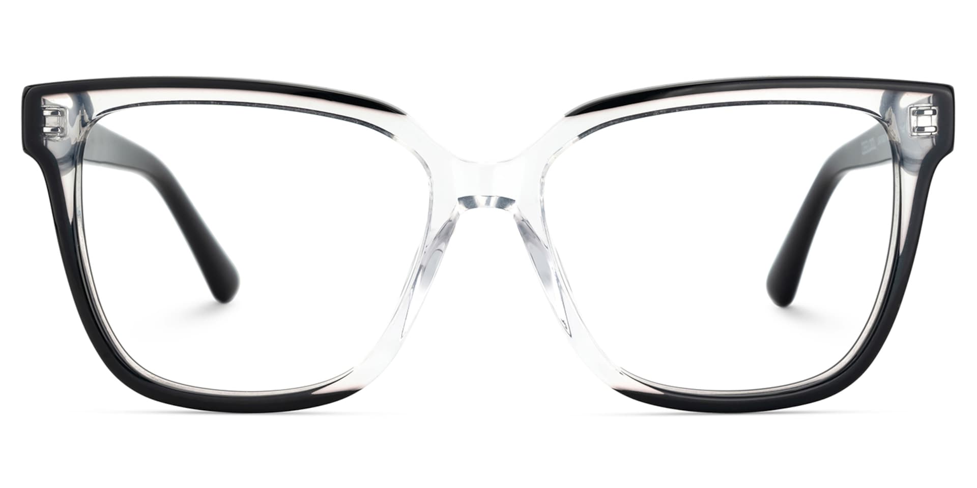 Benguie Black Crystal Square Shape Eyeglasses | Zeelool1