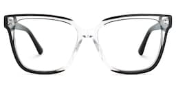 Benguie Square Black Crystal Glasses1