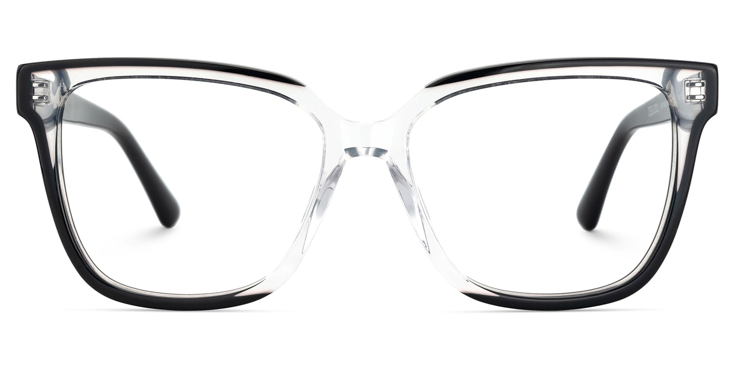 Benguie Square Black Crystal Glasses
