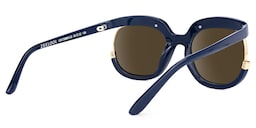 Darice Round Dark-Blue Sunglasses3