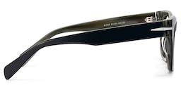 Renzo Rectangle Black Frame Polarized Sunglasses3