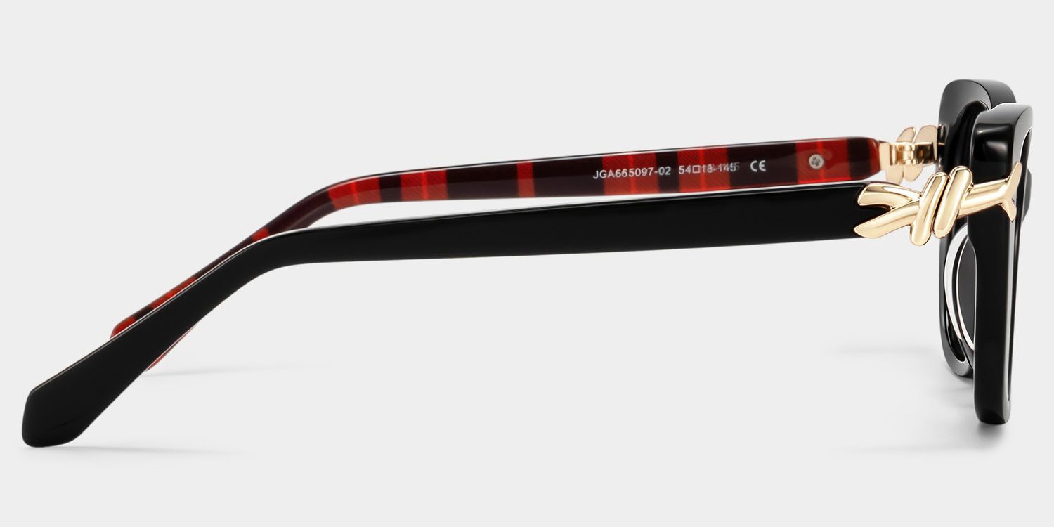Isolde Black Cat-Eye Glasses | ZEELOOL4