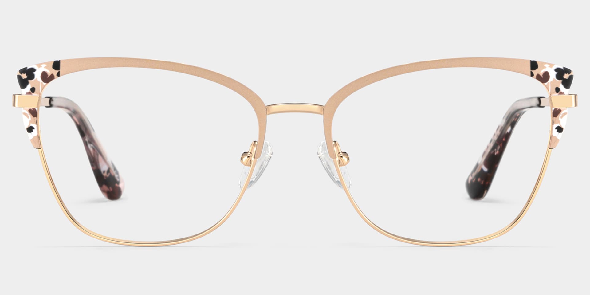 Mariana Pink Frame Glasses with Rectangle Frame Online | ZEELOOL1