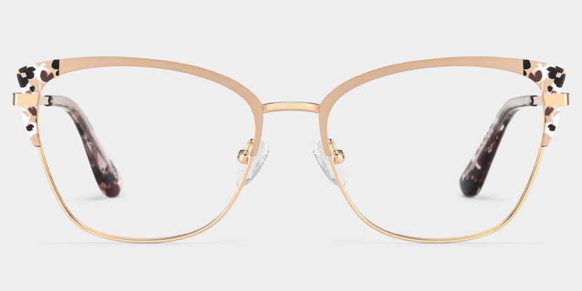 Mariana Rectangle Pink Glasses