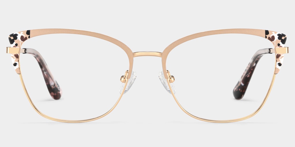 Mariana Rectangle Pink Glasses