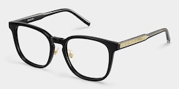 Hailey Square Black Glasses3