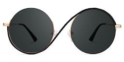Flozif Round Black Glasses0
