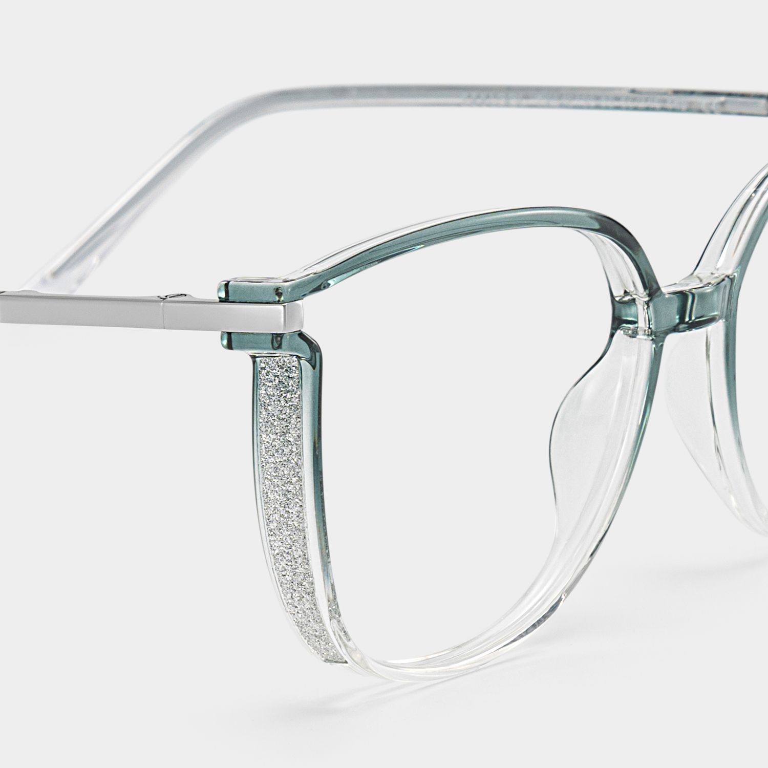 Rodz Sage Green Frame Glasses with Square Design4