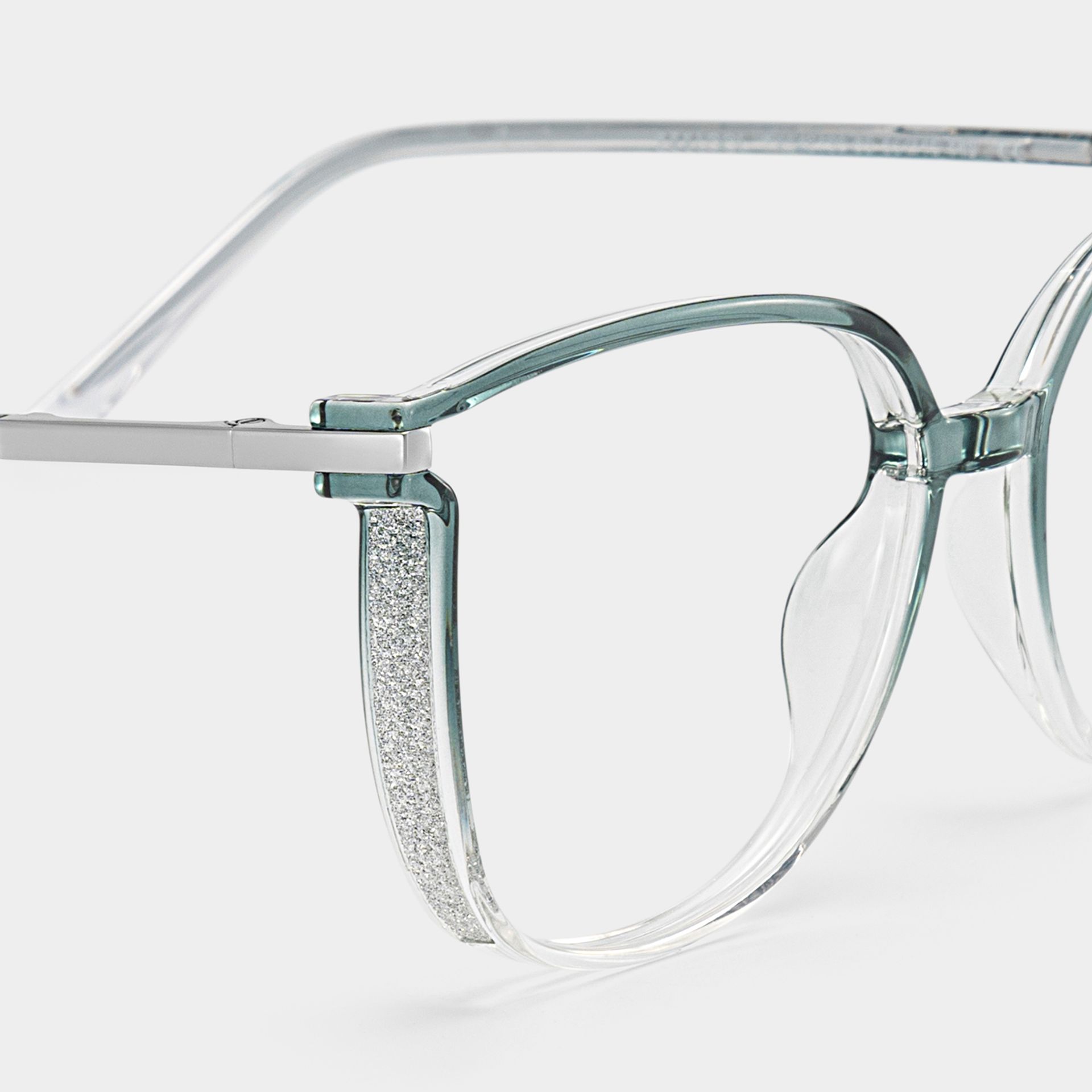 Rodz Sage Green Frame Glasses with Square Design4