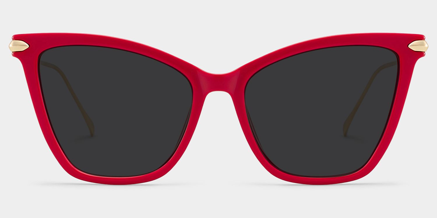Hilary Butterfly Red Sunglasses for Women & Men | ZEELOOL0