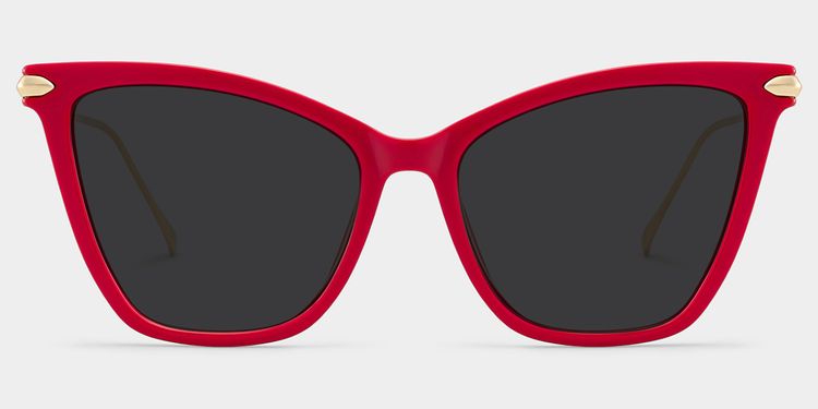 Hilary Butterfly Red Sunglasses