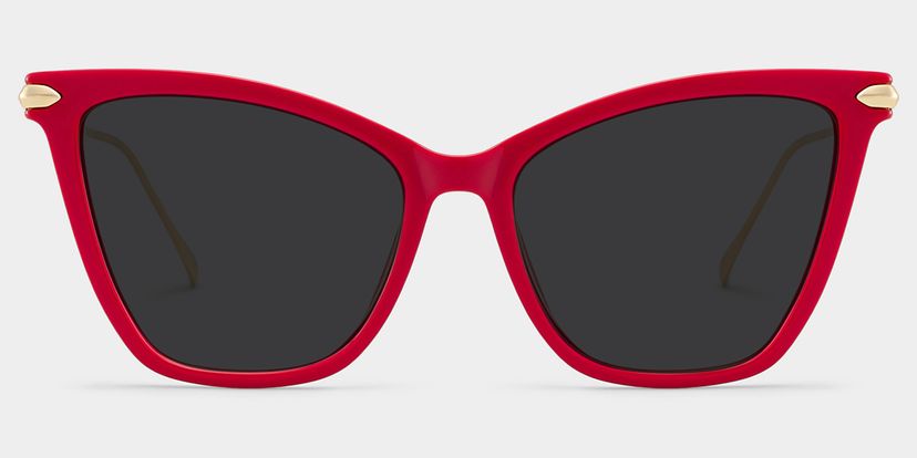 Hilary Butterfly Red Sunglasses