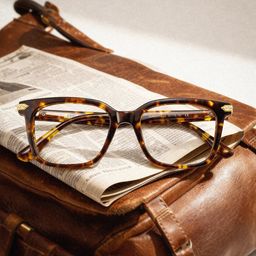 Thomas Rectangle Tortoise Glasses0