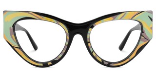 Jallow Cateye Black Glasses0