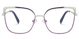 Marlisa Square Purple Glasses0