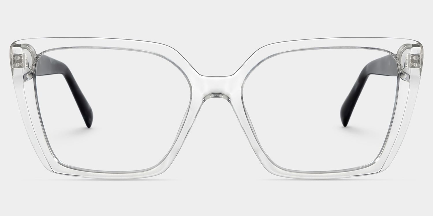 Emery Clear Geometric Artistik Eyewear | ZEELOOL1