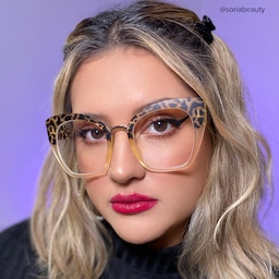 Denis Cat Eye Light Tortoise Glasses8