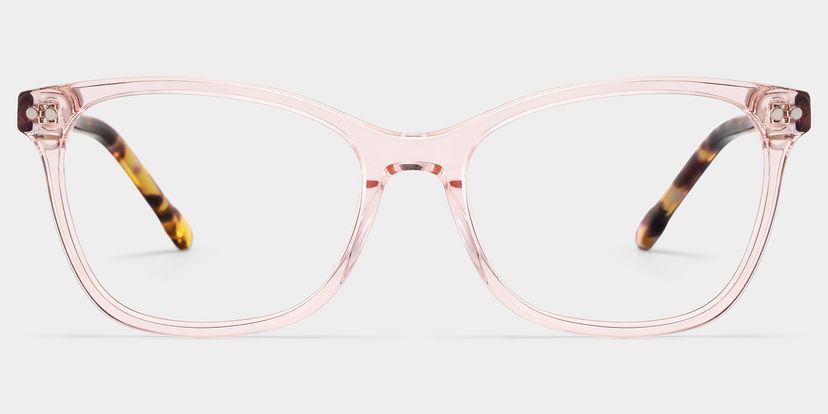 Marigold Rectangle Pink Tortoise Glasses