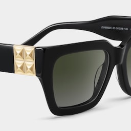 Maddox Square Black Polarized Sunglasses6