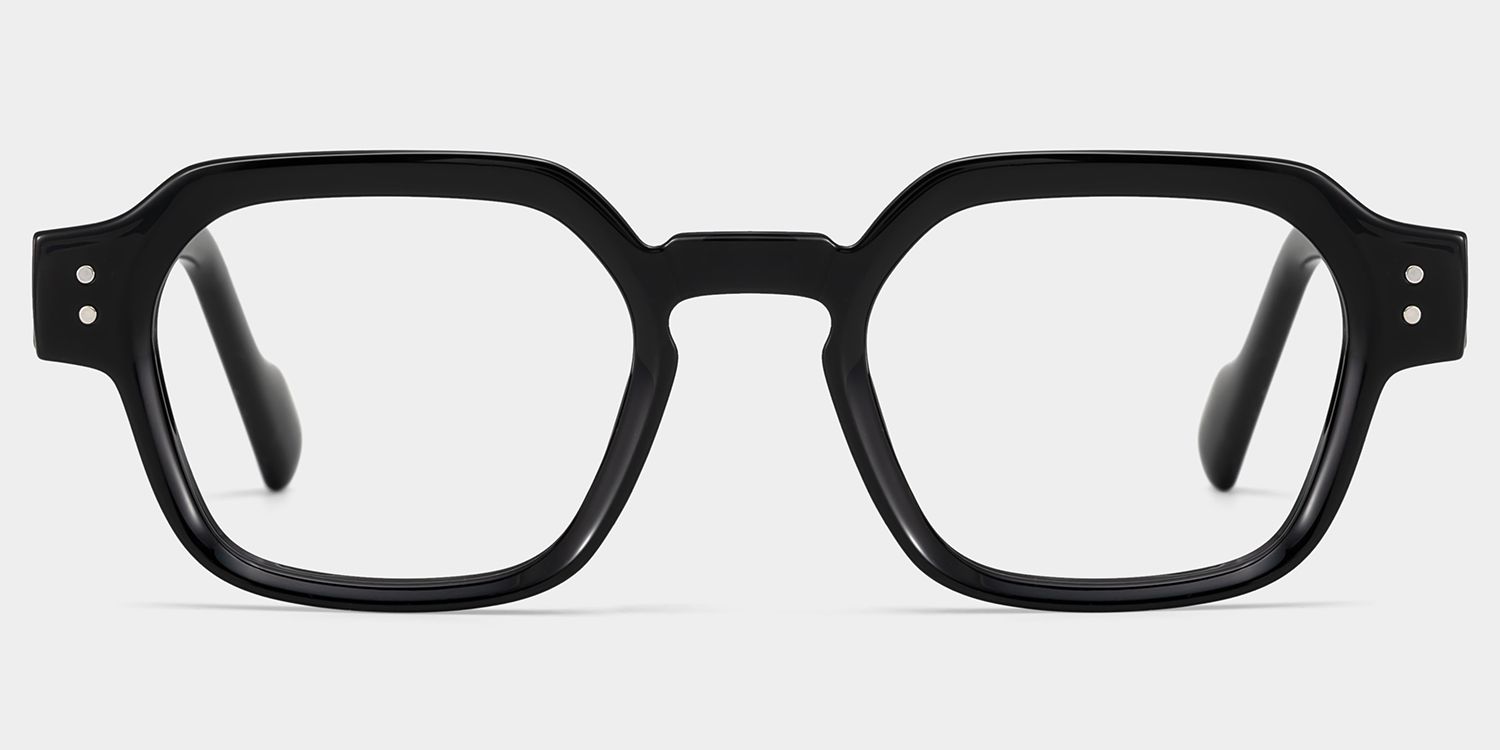 シェフィ　GCSプロモ Joy Black Frame Glasses with Geometric Frame Online | ZEELOOL