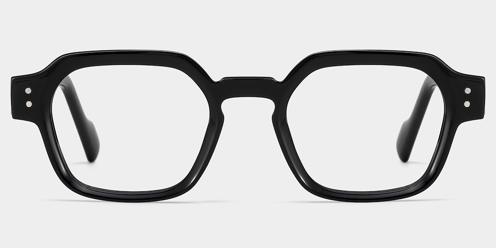 Joy Geometric Black Glasses