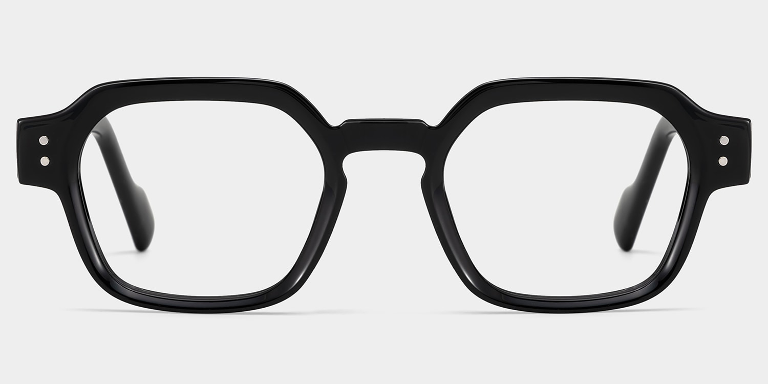 Joy Geometric Black Glasses