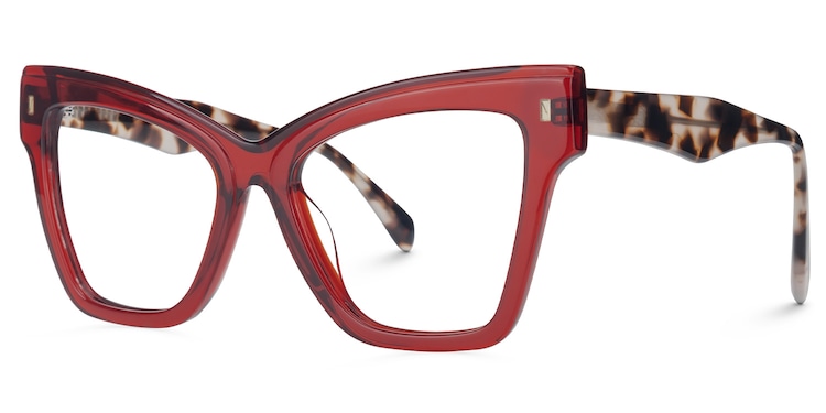 Levette Cateye Red Glasses