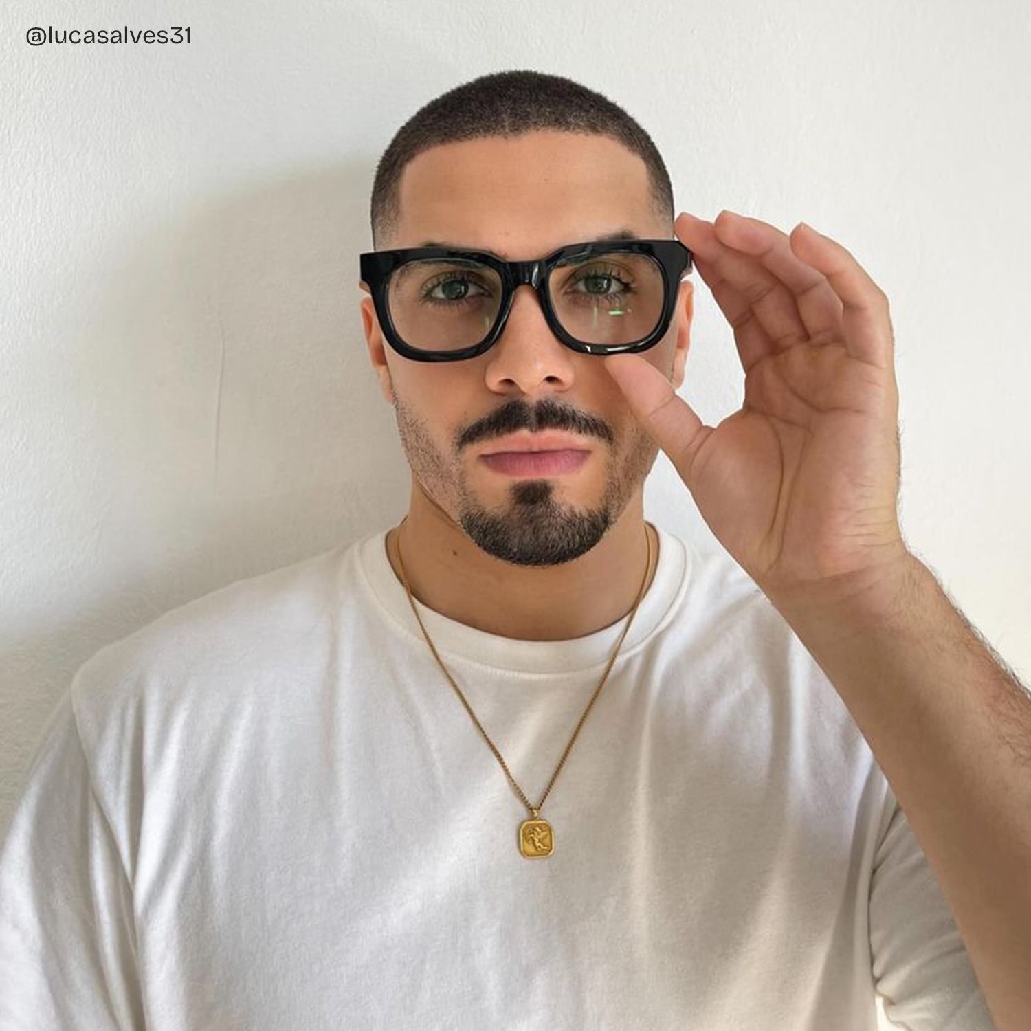 Sam Rectangle Wood Thick Frame Glasses for Men | Zeelool4