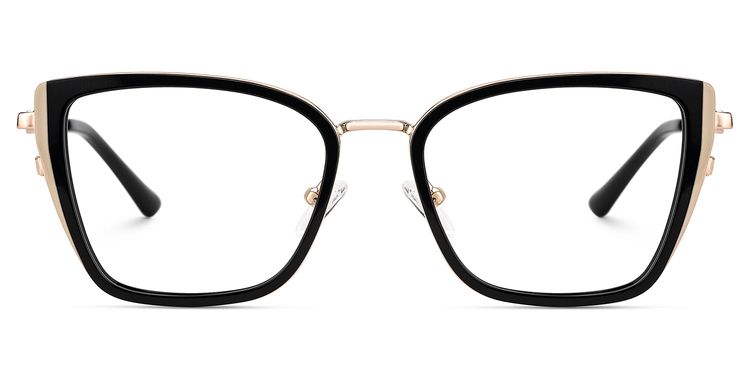 Juniper Rectangle Black Glasses